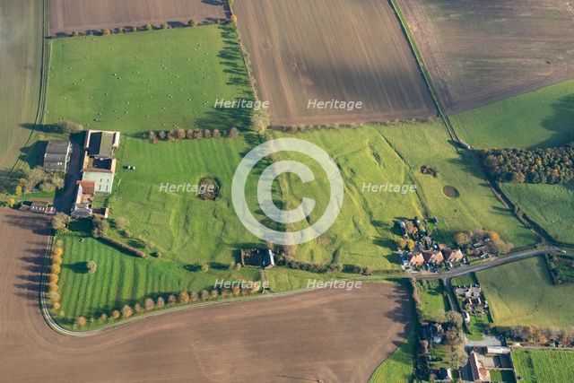 Earthwork remains of a possible Medieval shrunken village, Rise, East Riding of Yorkshire, 2023 Creator: Robyn Andrews.