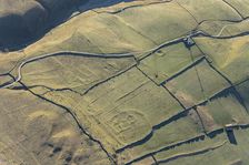 Earthwork remains of a probable Iron Age hut circle settlement near Conistone, North Yorkshire, 2024 Creator: Robyn Andrews