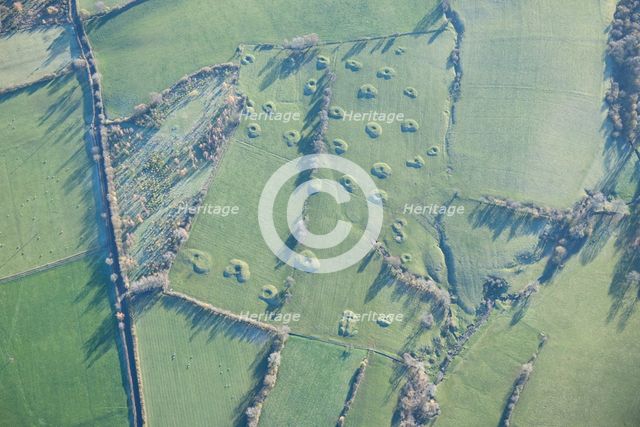 Earthwork remains of medieval or post-medieval mining, near Sleagill, Cumbria, 2013.  Creator: Historic England Staff Photographer.