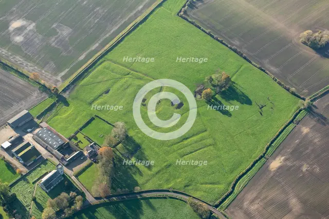 Earthwork remains of Swine Cistercian nunnery, East Riding of Yorkshire, 2023. Creator: Robyn Andrews.