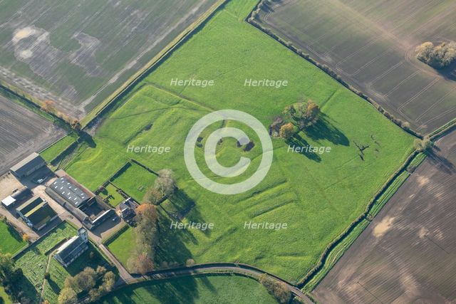 Earthwork remains of Swine Cistercian nunnery, East Riding of Yorkshire, 2023. Creator: Robyn Andrews.
