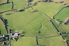 Earthworks of a possible Medieval settlement or farmstead, Dorset, 2019. Creator: Damian Grady