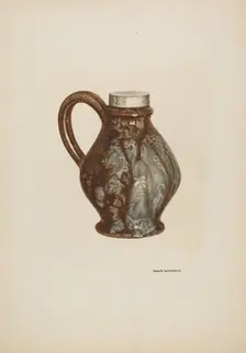 Earthen Jug, c. 1940. Creator: Ursula Lauderdale