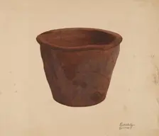 Earthenware Bowl, c. 1938. Creator: Richard Barnett