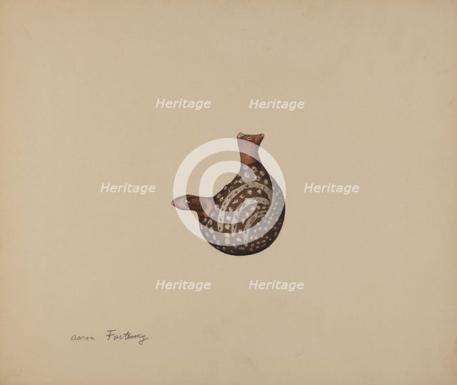 Earthenware Bird, c. 1940. Creator: Aaron Fastovsky.