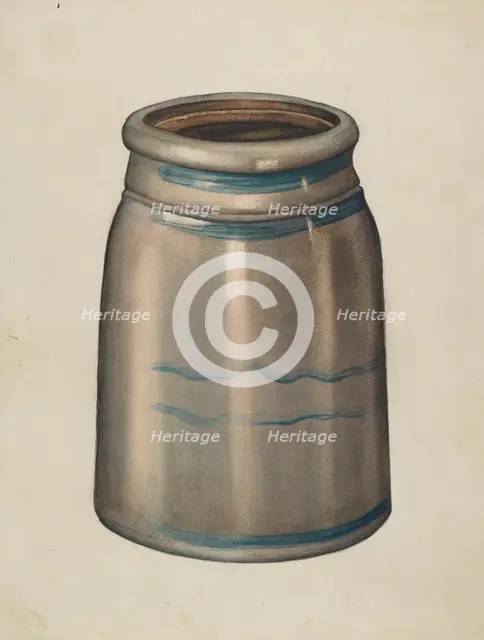 Earthenware Jar, 1935/1942. Creator: Unknown.