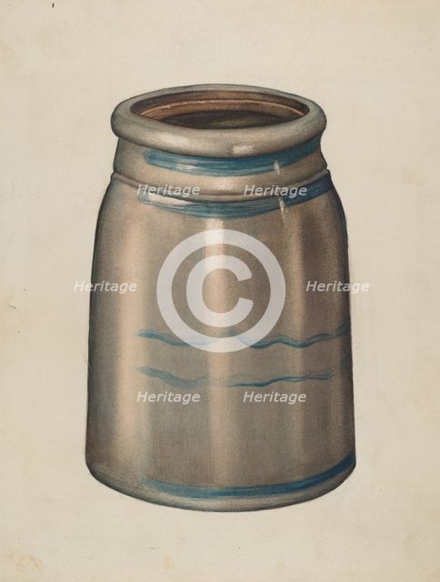 Earthenware Jar, 1935/1942. Creator: Unknown.