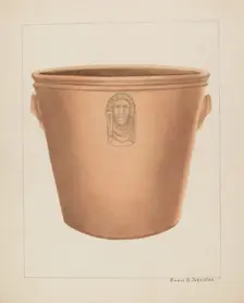 Earthenware Jar, c. 1937. Creator: Annie B Johnston