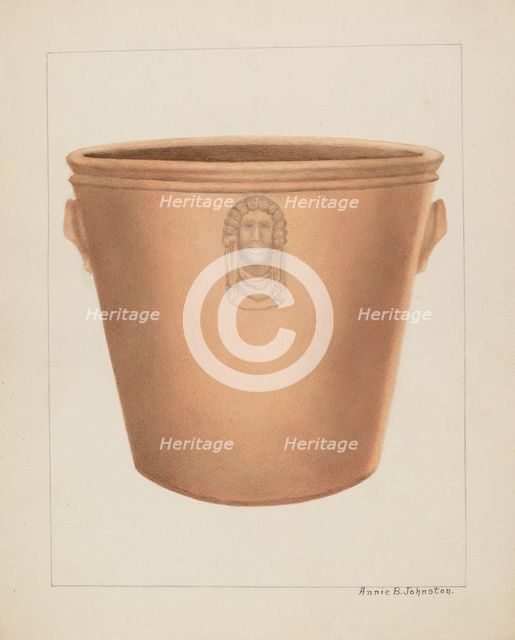 Earthenware Jar, c. 1937. Creator: Annie B Johnston.