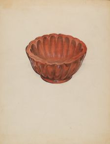 Earthenware, Jelly Mold, 1935/1942. Creator: Ruth Bialostosky