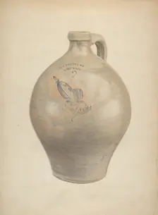 Earthenware Jug, c. 1937. Creator: L. Vladimar Fischer