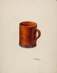 Earthenware Mug, c. 1940. Creator: Paul Ward