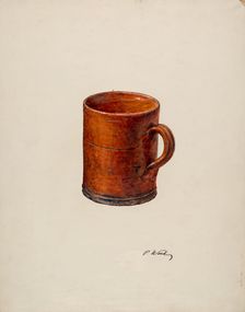 Earthenware Mug, c. 1940. Creator: Paul Ward