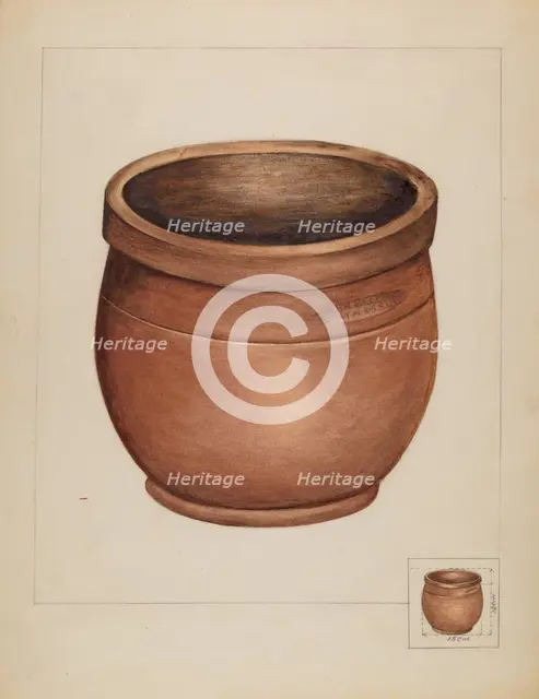 Earthenware Pot, 1936. Creator: Anna Aloisi.