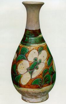Earthenware vase, Chinese, Tang dynasty, 618-907 (1925)