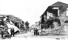 Earthquake damage, Duke Street, Kingston, Jamaica, 1907