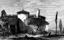 Earthquake near Venice: ruins of the Church of San Pietro di Feretto, 1873. Creator: Unknown
