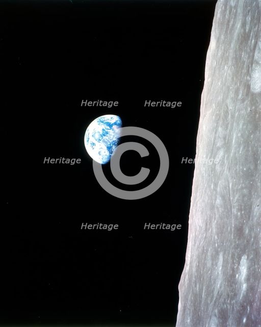 Earthrise - Apollo 8, December 24, 1968. Creator: William A Anders.