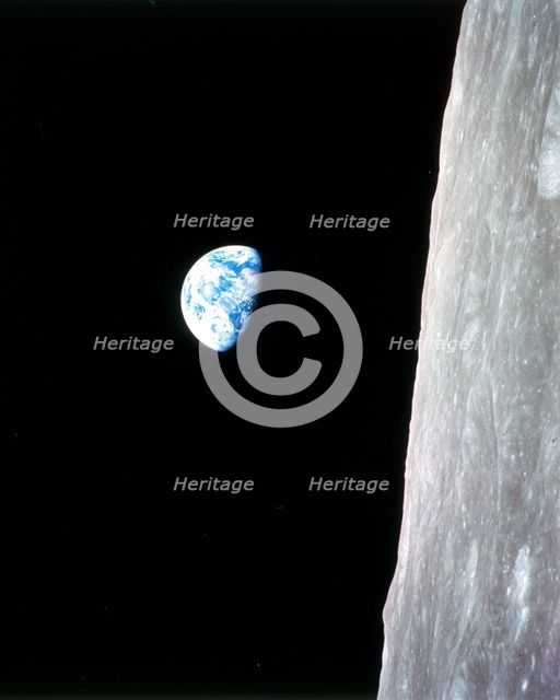 Earthrise - Apollo 8, December 24, 1968. Creator: William A Anders.