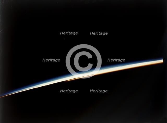 Earth's atmosphere, view from Apollo II spacecraft, July 1969. Creator: NASA.