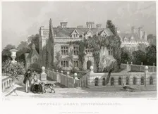 East terrace, Newstead Abbey, Nottinghamshire, 1838. Creator: D Buckle