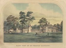 East View of Mount Vernon Mansion, c. 1860. Creator: Unknown
