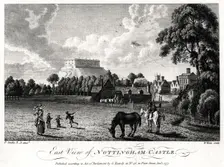 East view of Nottingham Castle, Nottinghamshire, 1777. Artist: William Watts