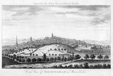 East View of Birmingham in Warwickshire 1779. Creator: Unknown