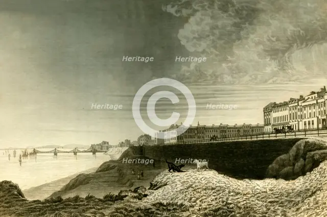 'East View of Brighton from Kemp Town', 1835. Creator: Dean Wolstenholme.