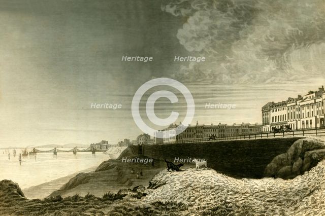 'East View of Brighton from Kemp Town', 1835. Creator: Dean Wolstenholme.