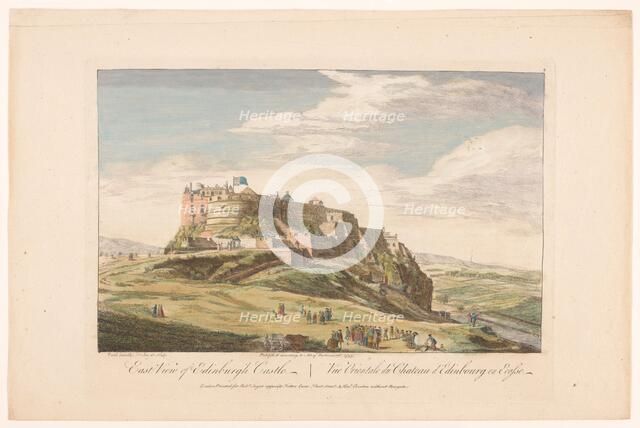 East view of Edinburgh Castle, Scotland, 1753. Creator: Paul Sandby.