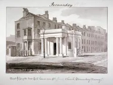 East view of the new toll house near St James Church, Bermondsey, London, 1827. Artist: John Chessell Buckler