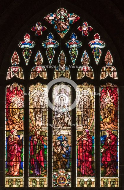 East window, All Saints' Church, Leek Road, Hanley, Stoke-on-Trent, 2018. Creator: Steven Baker.
