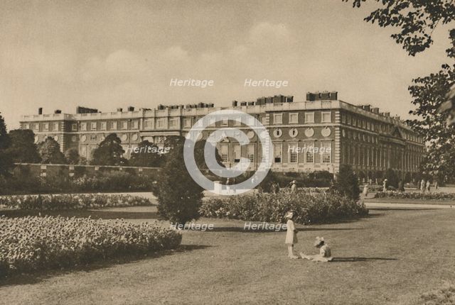 'East Wing of Hampton Court Added By Wren on the Site of the Cardinal's Work', c1935. Creator: Donald McLeish.
