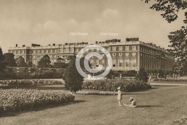 'East Wing of Hampton Court Added By Wren on the Site of the Cardinal's Work', c1935. Creator: Donald McLeish.