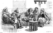 East and West by J. E. Hodgson, R.A.: Exhibition of the Institute of Painters in Oil Colours, 1883. Creator: Dawson