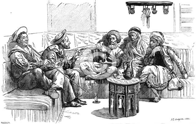 East and West by J. E. Hodgson, R.A.: Exhibition of the Institute of Painters in Oil Colours, 1883. Creator: Dawson.