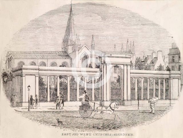 East and  West Churches, Aberdeen, c1860s. Creator: Unknown.
