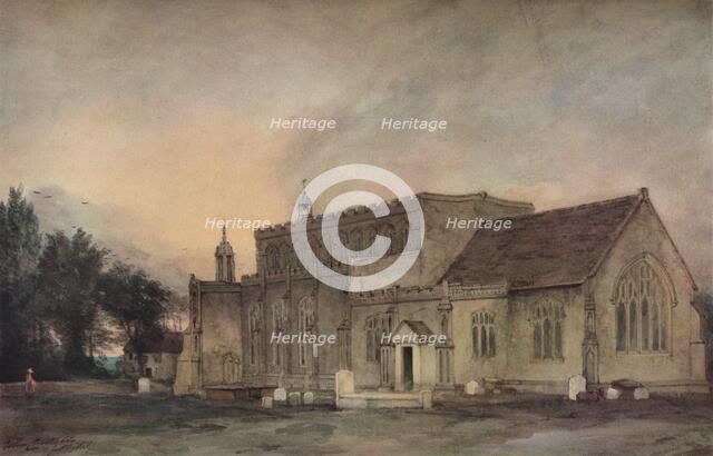 'East Bergholt Church from the South-East', 1811. Artist: John Constable.