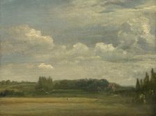 East Bergholt Common, View Toward The Rectory, 1813. Creator: John Constable