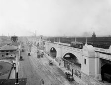 East Cambridge Bridge, Boston, Mass., between 1910 and 1920. Creator: Unknown