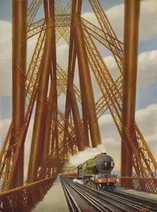 East Coast Express Crossing the Forth Bridge 1926