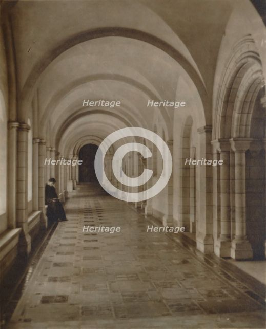 'East Cloister, Buckfast Abbey', late 19th-early 20th century. Artist: Unknown.