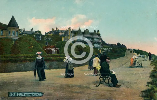 East Cliff, Bournemouth, c1905. Artist: Unknown.
