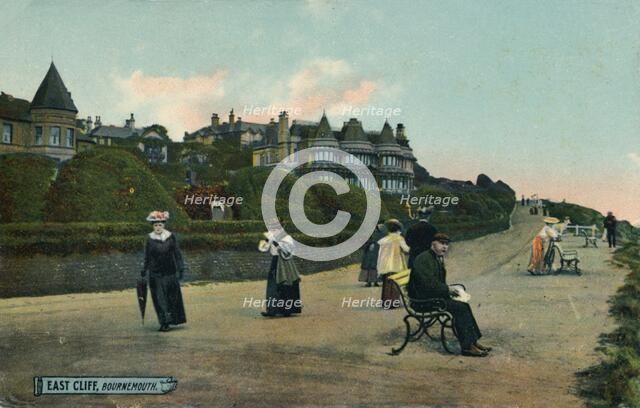 East Cliff, Bournemouth, c1905. Artist: Unknown.