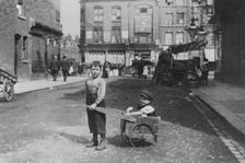 East End children, London, c1900. Creator: Unknown