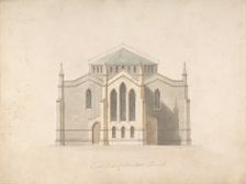 East End of Tunstall Church (recto and verso), 19th century. Creator: Anon