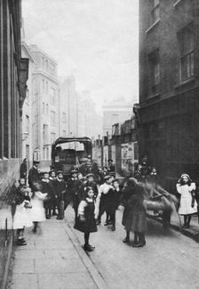 East End street scene, London, 1912. Creator: Unknown