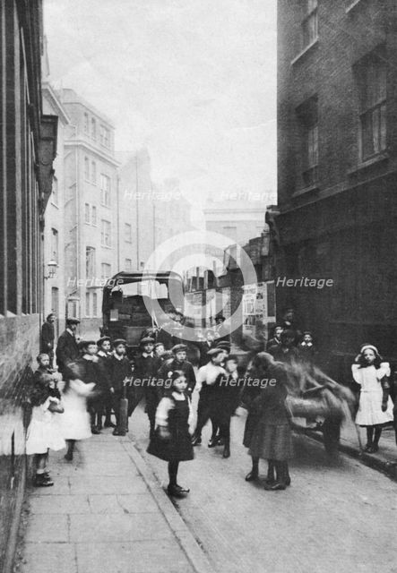 East End street scene, London, 1912. Creator: Unknown.