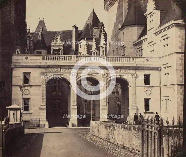 East Entrance, Château de Pau, between 1864 and 1900. Creator: M. Pacault.